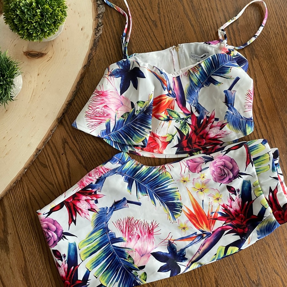 Ready for the tropics pant set fashion nova